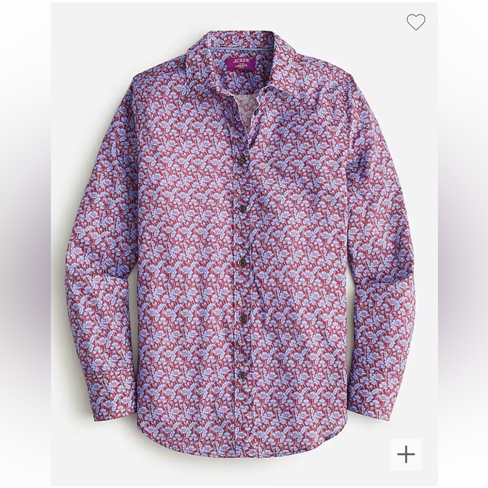 J.Crew button up Slim-fit shirt in Liberty® Toutouayette fabric